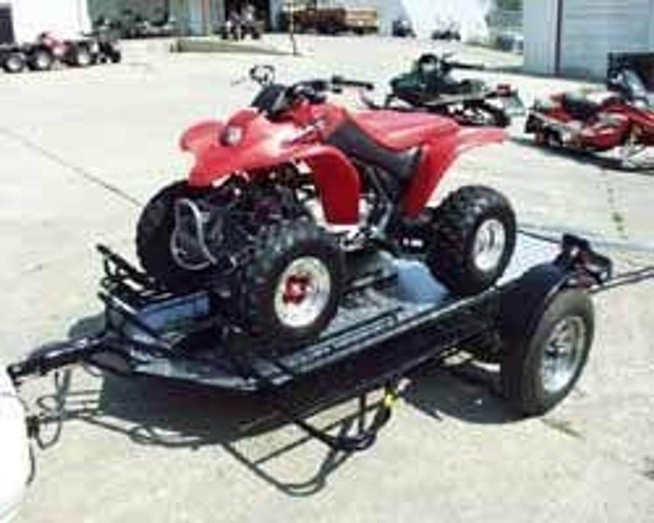 Stand, Store or Roll Ride-Up 3-Rail Motorcycle Trailer - Image 17