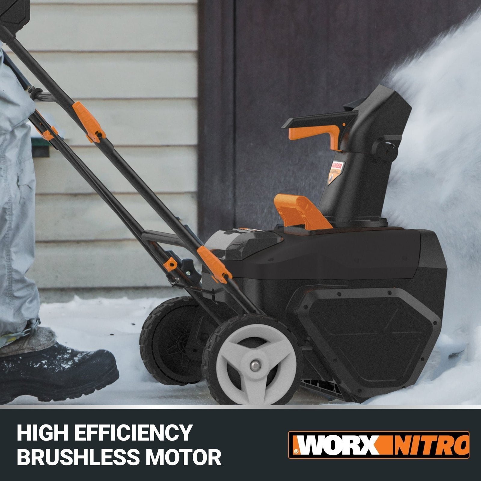 Worx WG471 40V Power Share 20″ Cordless Snow Blower with Brushless Motor - Image 4