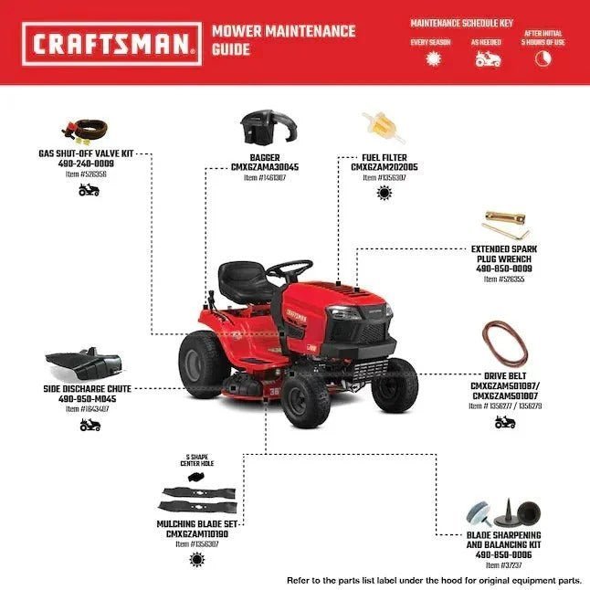 CRAFTSMAN T100 36-in 11.5-HP Riding Lawn Mower - Image 16