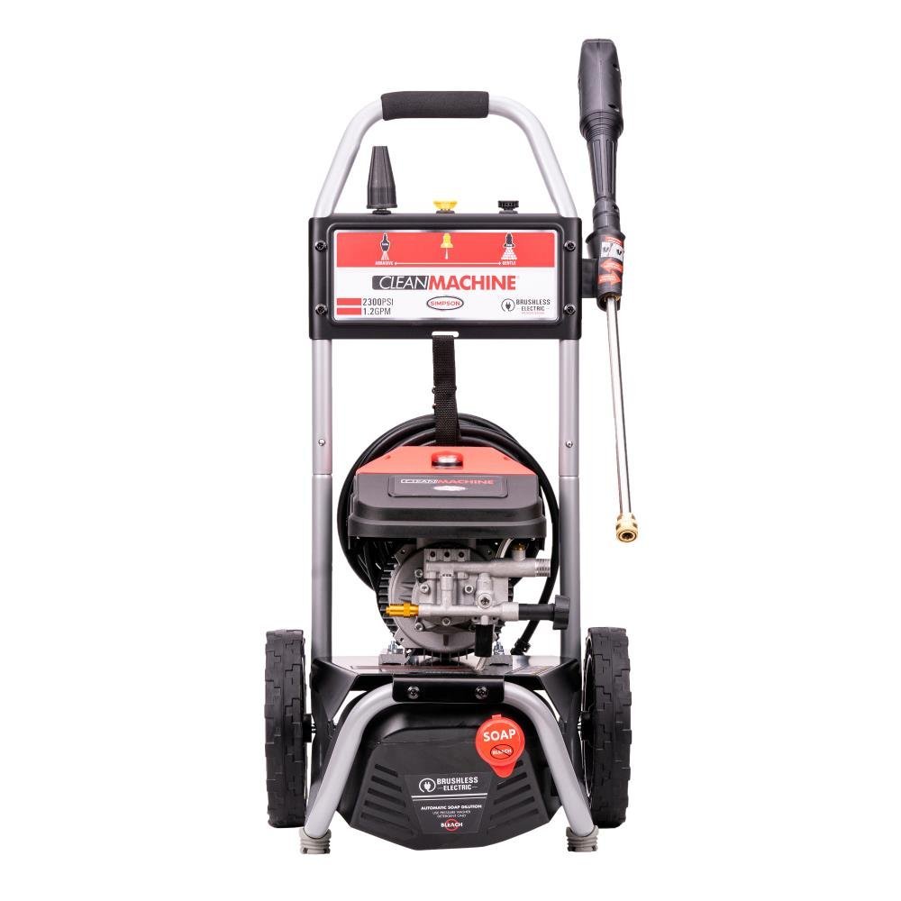 SIMPSON 1.2-GPM Clean Machine 2300 PSI 1.2-GPM Cold Water Electric Pressure Washer with 3 Spray Tips (Battery Included) CM60976 - Image 5