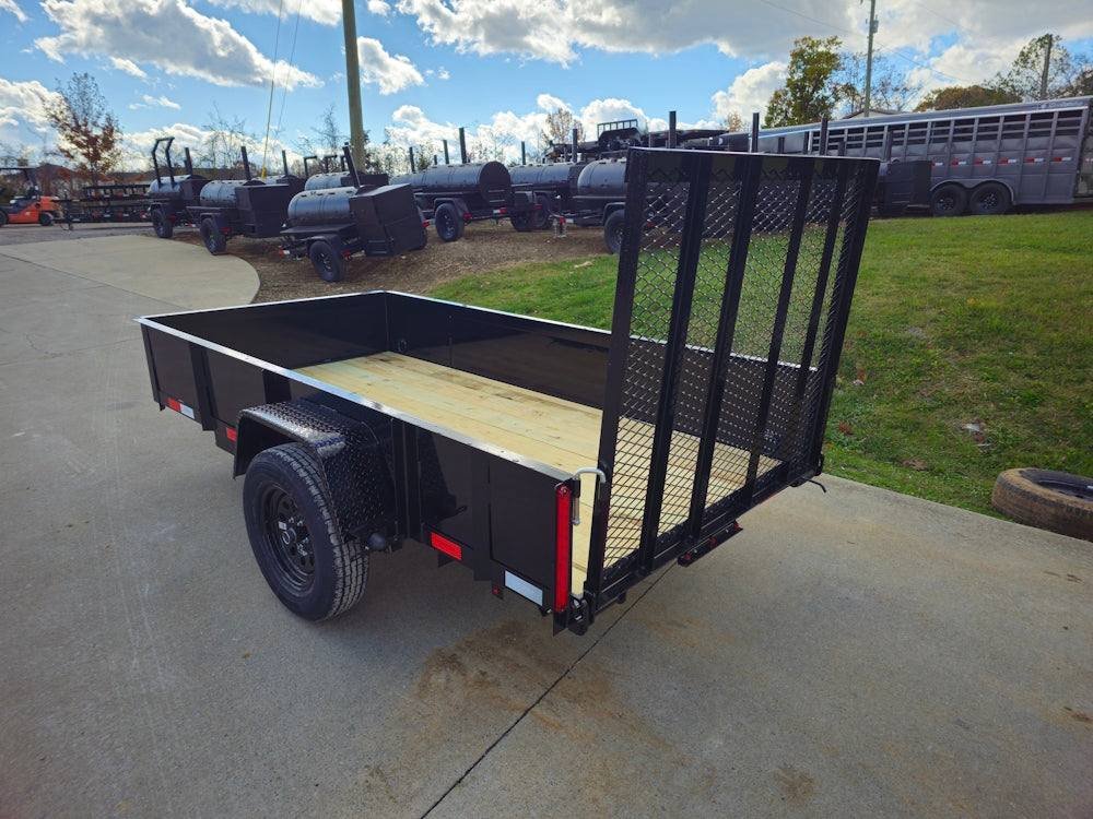 5′ X 10′ Utility Trailer Straight Deck 18″ Sides Tall Gate - Image 6