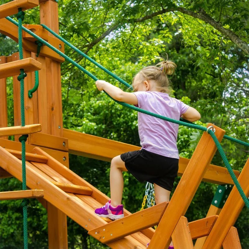 Pioneer Peak Swing Set with Clatter Bridge and Tire Swing - Image 12