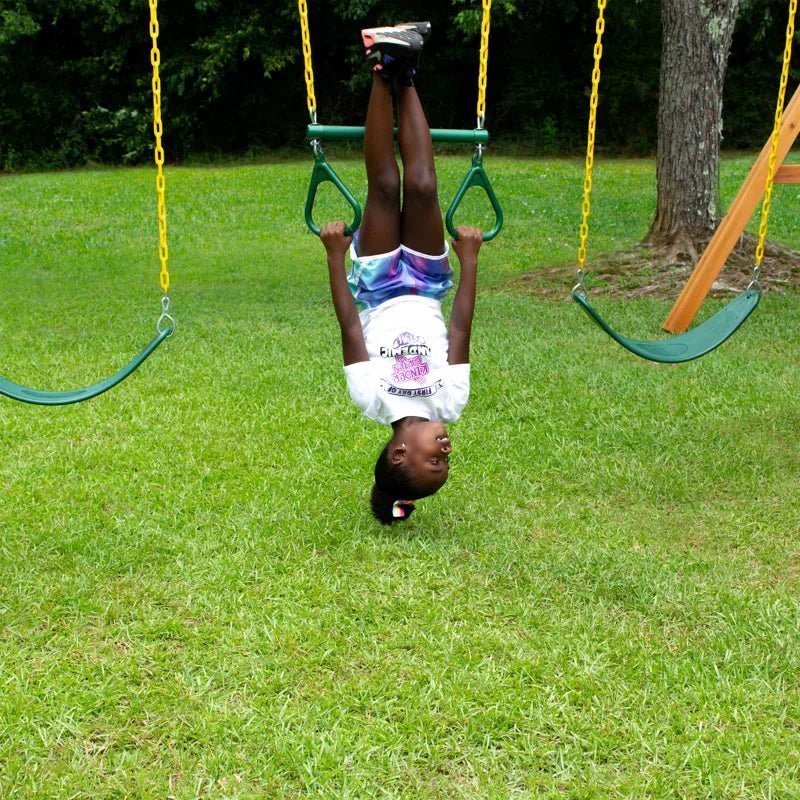 Pioneer Peak Swing Set with Clatter Bridge and Tire Swing - Image 9