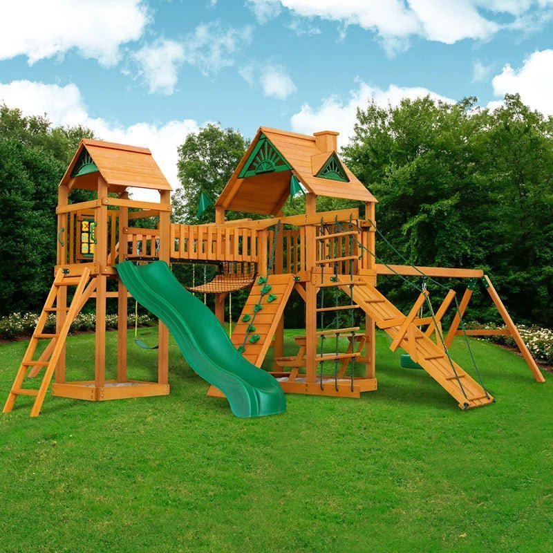 Pioneer Peak Swing Set with Clatter Bridge and Tire Swing - Image 3