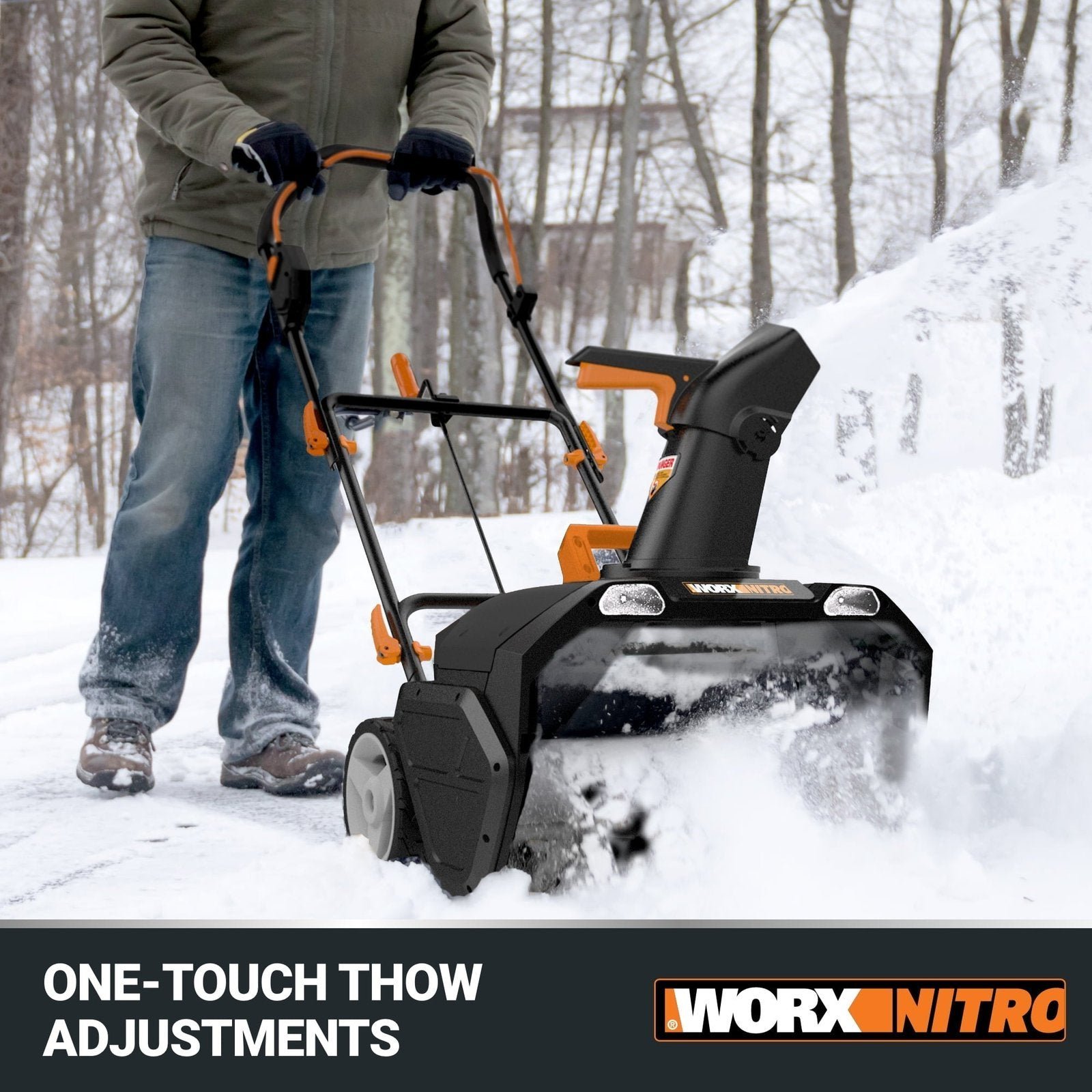 Worx WG471 40V Power Share 20″ Cordless Snow Blower with Brushless Motor - Image 6