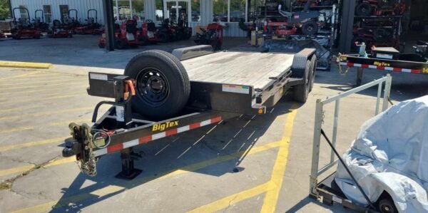 18 Foot Big Tex Black Heavy Duty Tandem Axle Equipment Trailer (14ET-18BK-MR)