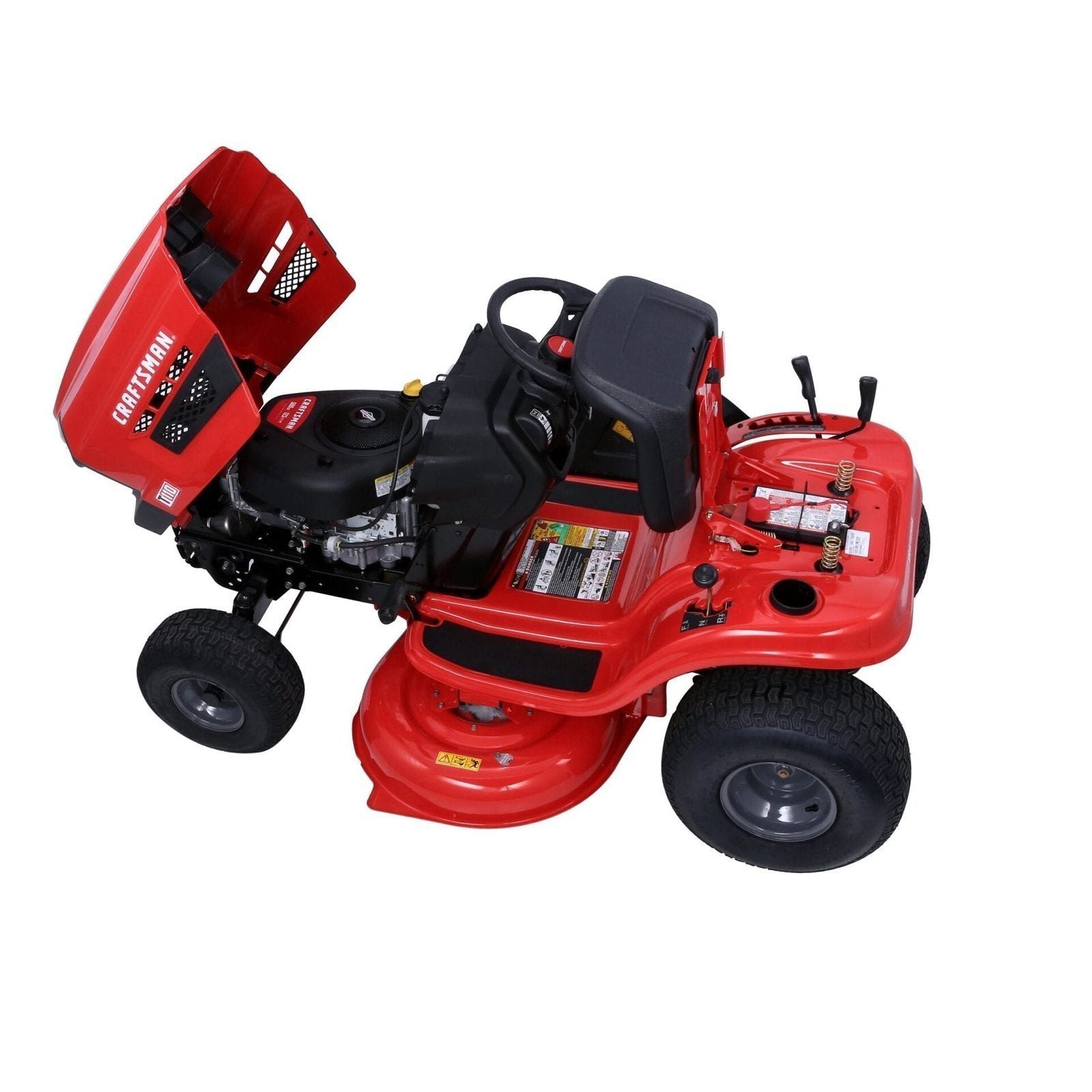 CRAFTSMAN Riding Lawn Mower with Snow Plow - Image 2