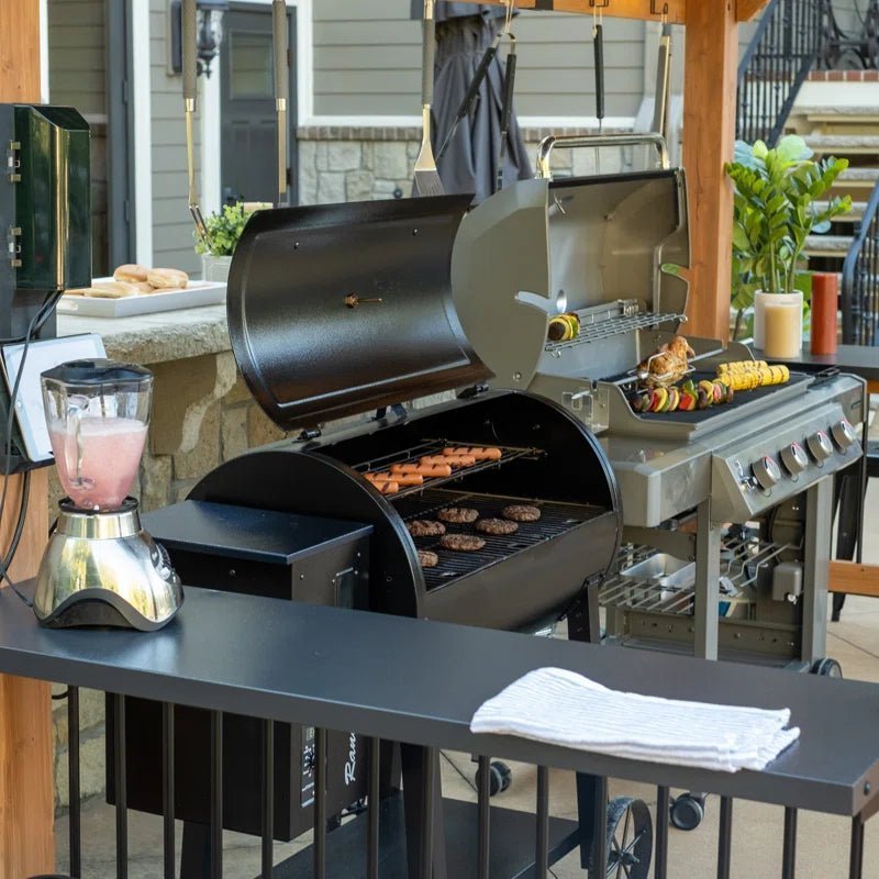 Saxony Xl 13 Ft. W X 6.5 Ft. D Solid Wood Grill Gazebo - Image 7