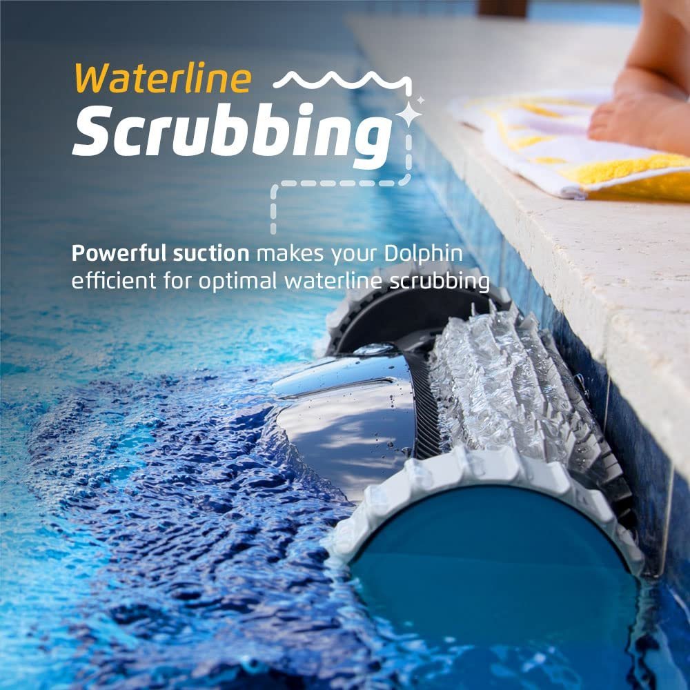 Dolphin Nautilus CC Pro Wi-Fi Robotic Pool Vacuum Cleaner up to 50 FT – Waterline Scrubber Brush - Image 7