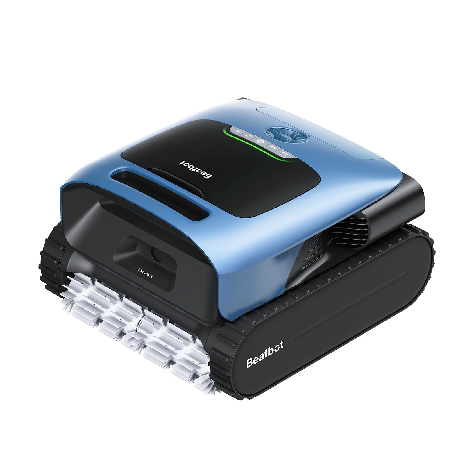 Beatbot Aquasense A100 Pro Robotic Pool Vacuum Cleaner – Clarifies Water, Cleans Surface, Floor, Walls and Waterline, Surface Parking, Intelligent Path Optimization-Slight Blue