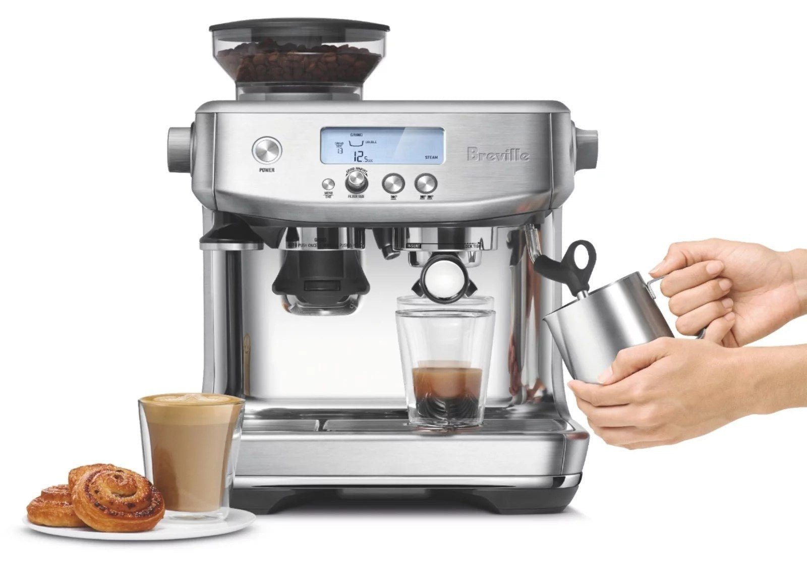 Breville BES878BSS The Barista Pro Espresso Machine – Stainless Steel - Image 9