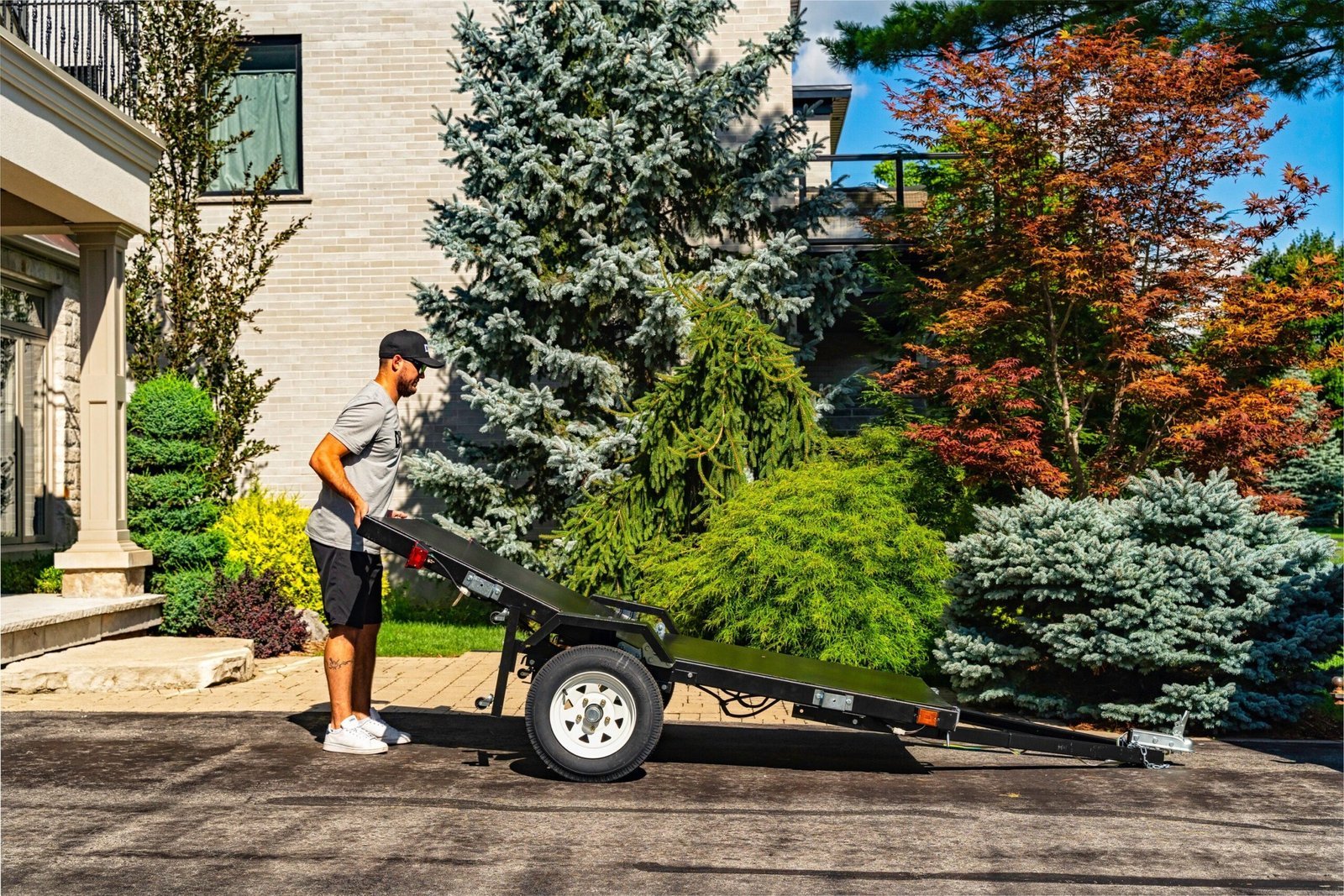 DK2 4-ft x 8-ft Steel Utility Trailer ( 1450-lb Capacity ) 5364713 - Image 8