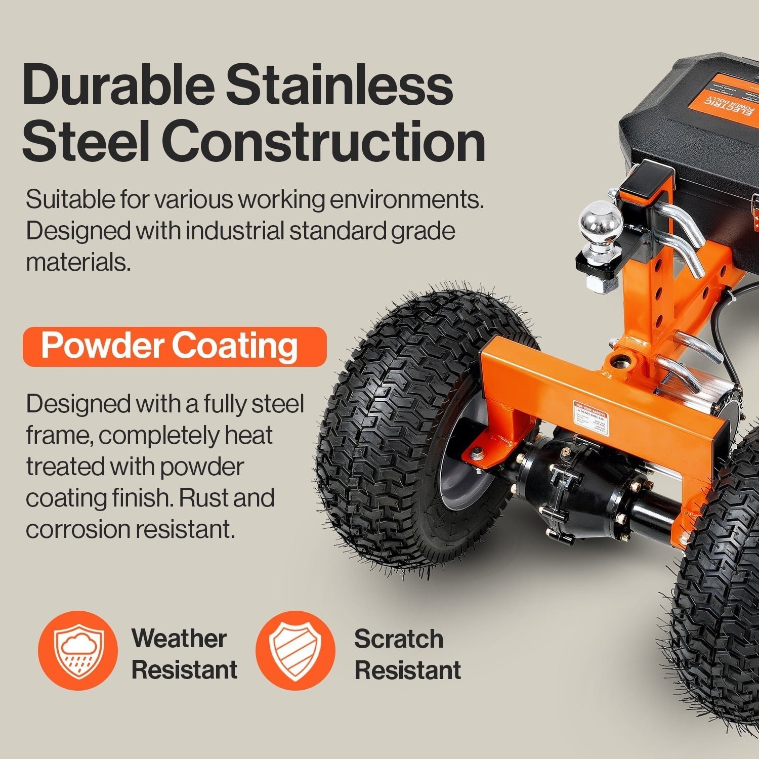SuperHandy Orange Steel Dolly 5396040 - Image 6