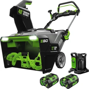 EGO Power+ SNT2405 24-Inch 56V Self-Propelled 2-Stage Cordless Electric Snow Blower with (2) 7.5Ah Batteries & Dual-Port Charger