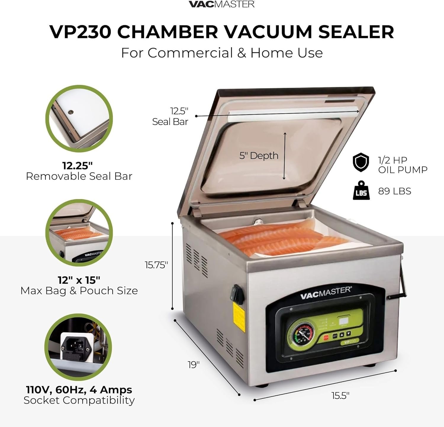 Vacmaster VP230 Chamber Vacuum Sealer - Image 2