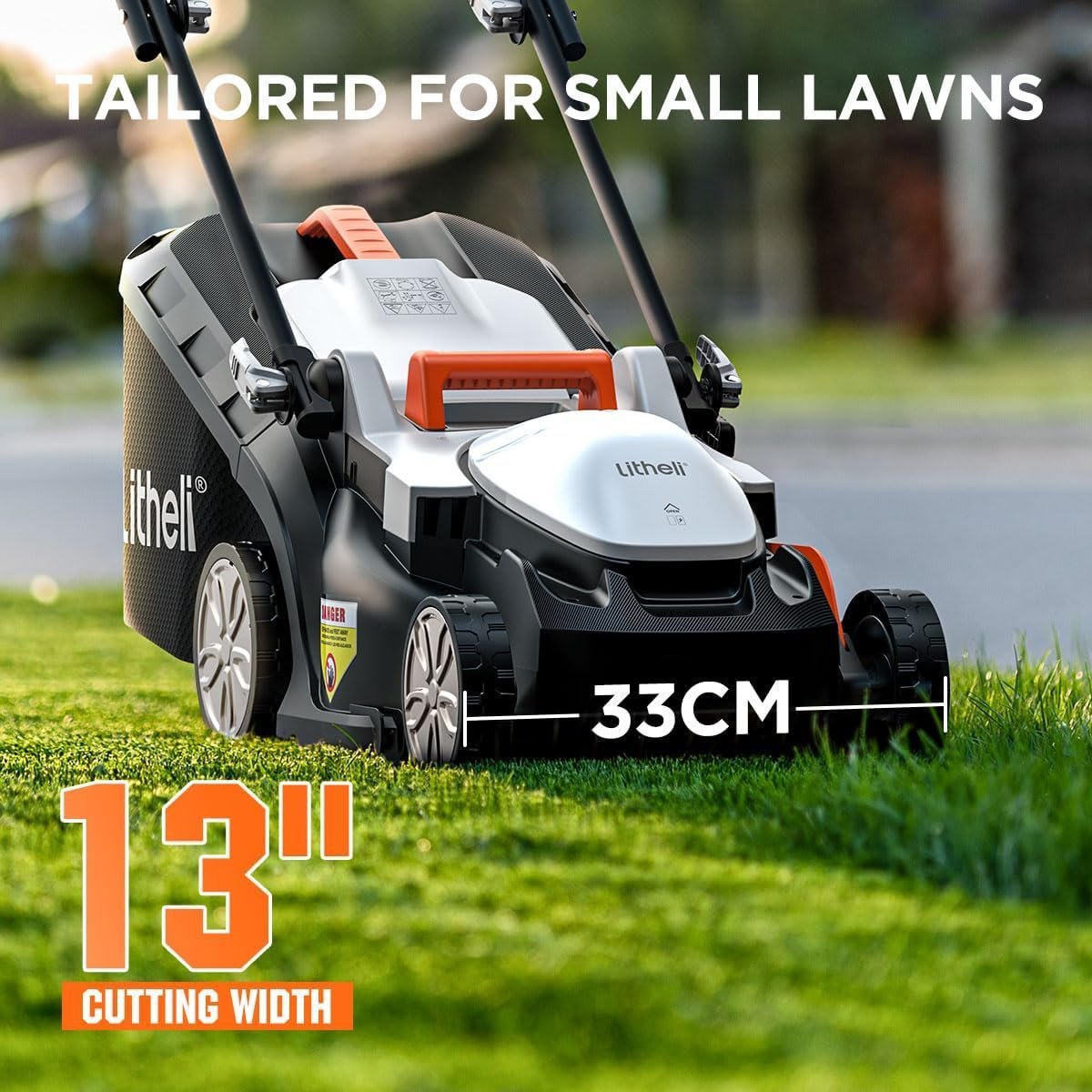 Litheli 13″ 20V Cordless Lawn Mower with 4.0Ah Battery - Image 2