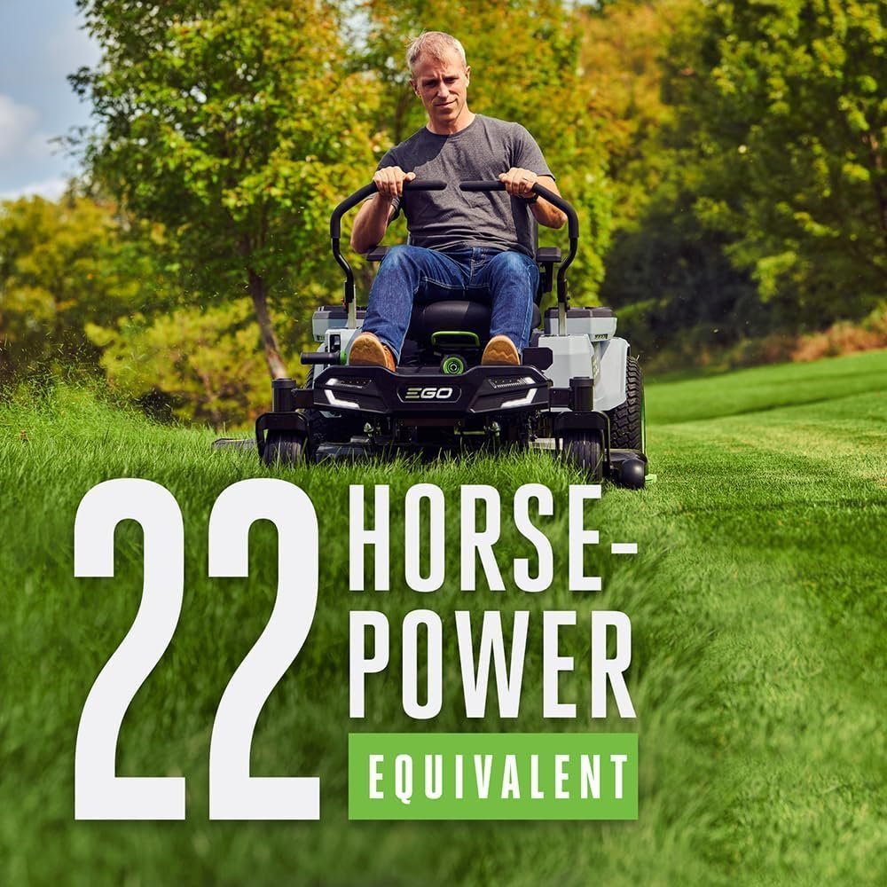 EGO Power+ Electric Riding Lawn Mower, 42″ Deck with Zero Turn Radius, Includes (4) 56V 10.0Ah Batteries and Charger – ZT4204L - Image 5