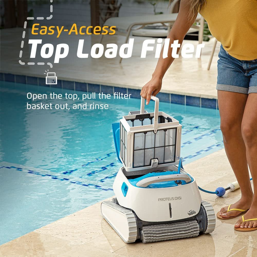 Dolphin Proteus DX5i Wi-Fi Robotic Pool Cleaner with Waterline Scrubber – For Pools up to 50 ft - Image 5