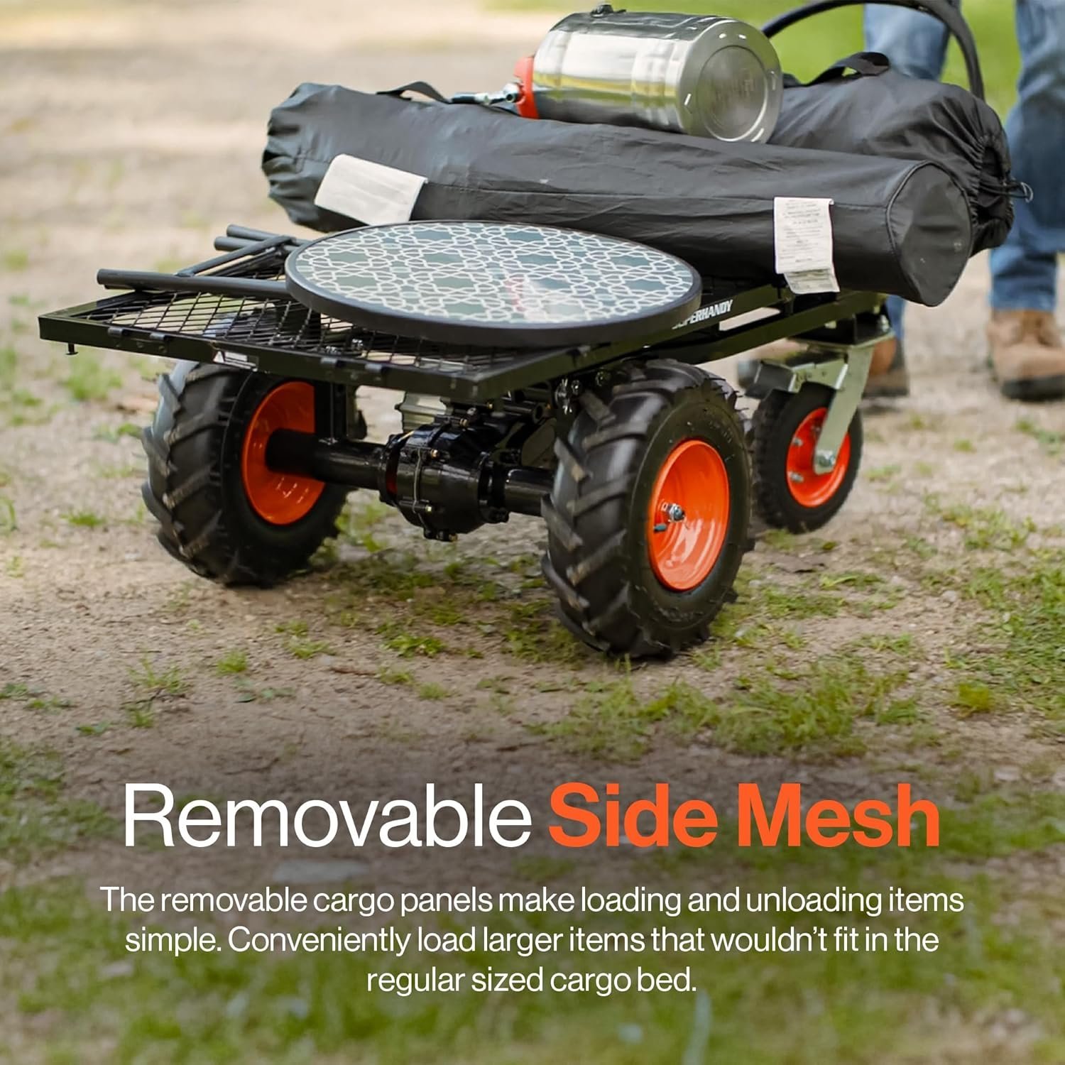 SuperHandy 48V Electric Power Wagon Utility Cart, 660 lb Load, 1000 lb Hauling Capacity - Image 7