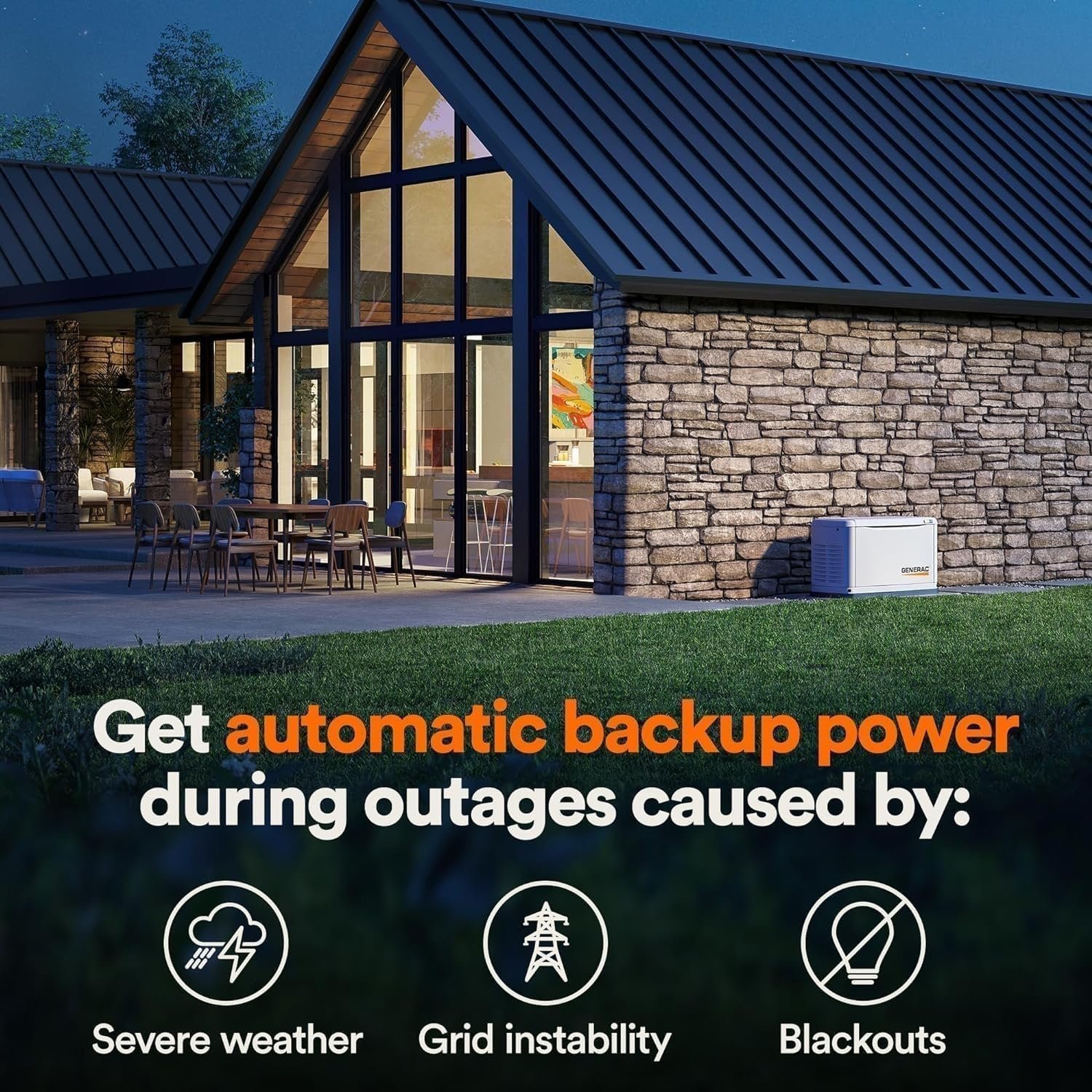 Generac 7210 24kW Air Cooled Guardian Series Home Standby Generator - Image 3