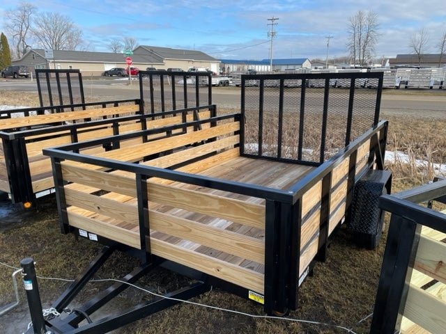 7×10 Heavy-Duty Utility Trailer – Single Axle with Wood Floor & LED Lights - Image 4