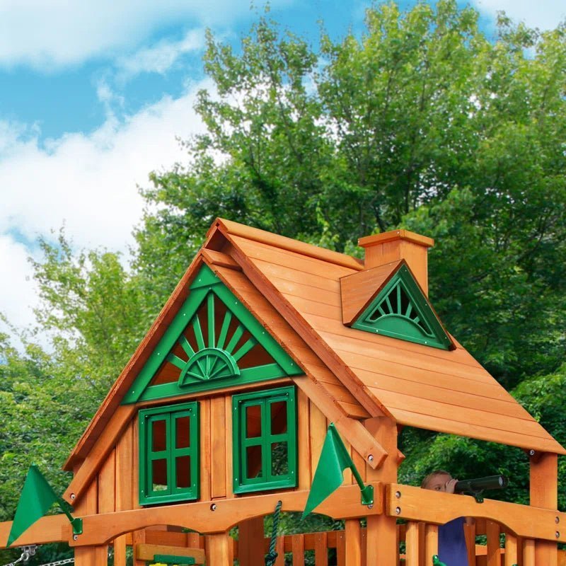 Pioneer Peak Swing Set with Clatter Bridge and Tire Swing - Image 7