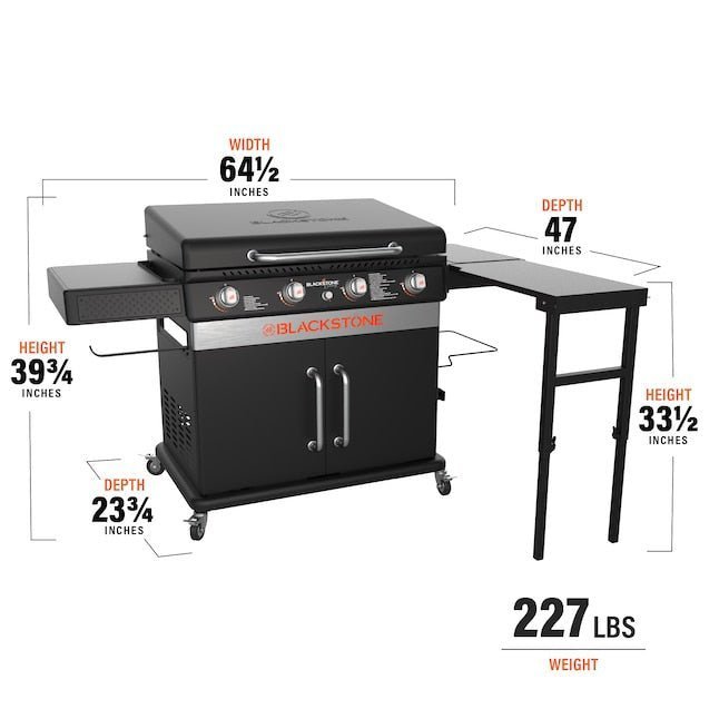 Blackstone 36-in Culinary Cabinet Griddle with Side Table: Versatile Outdoor Cooking in Stainless Steel - Image 11