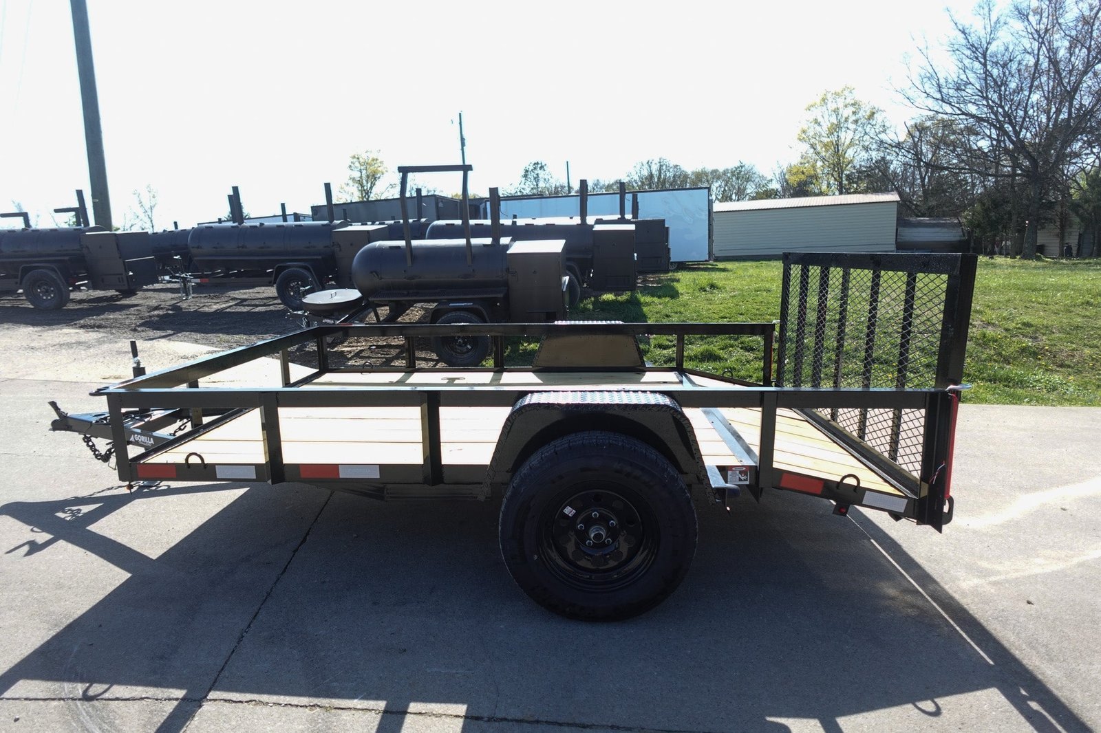 6′ 4″ x 10 Utility Trailer Dovetail Powder Coated With Gate 3,500lb Axle - Image 5