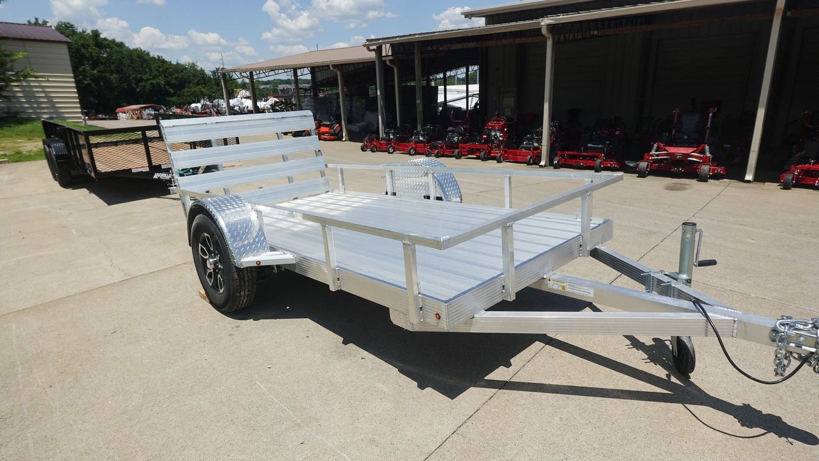5′ x 10′ Aluminum Utility Trailer with Gate and Mag Wheels – 3500 lb Axle - Image 3