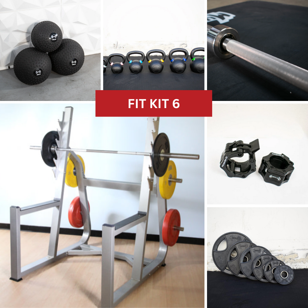 Commercial Squat Rack Kits – Muscle D Fitness – Gym Storage – Black / Silver - Image 3