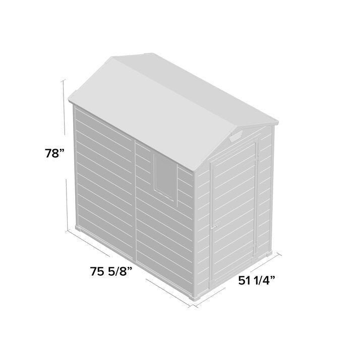 Keter Manor 4 ft. W x 6 ft. D Vertical Resin Outdoor Storage Shed Ideal For Patio - Image 14