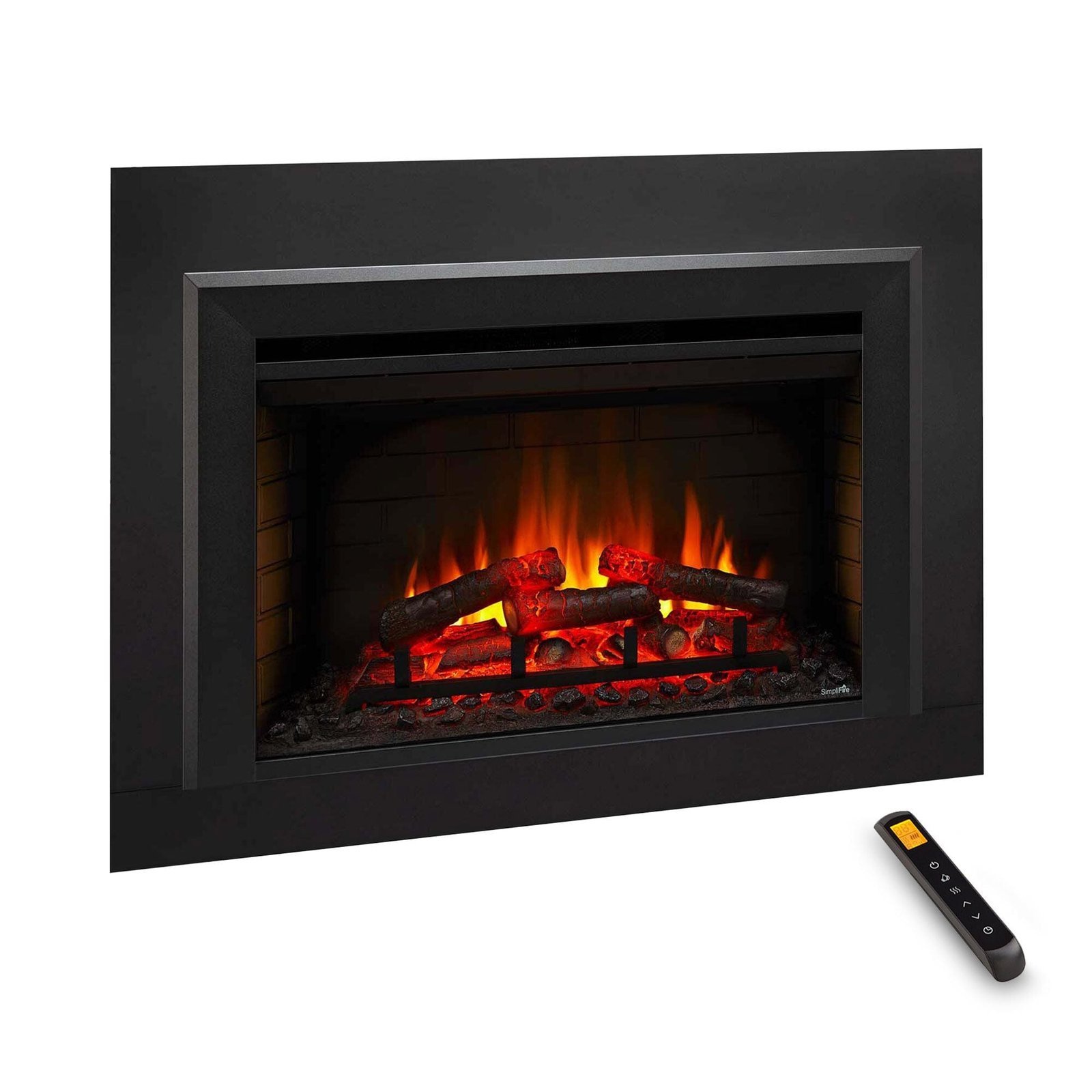 SimpliFire 30-In Electric Fireplace Insert with LED Flame and Multi-Color Ember Bed - Image 8