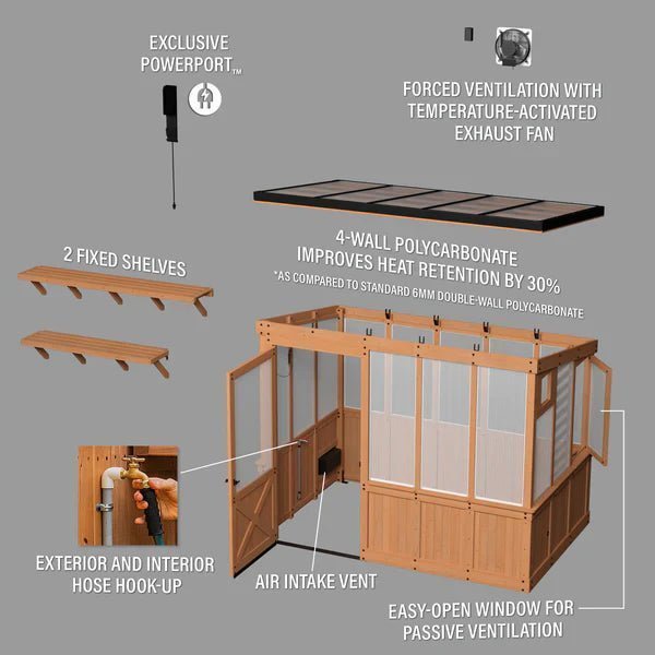 9×6 Willow Greenhouse - Image 24