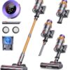 Cordless Vacuum Cleaner, 550W 45KPA 60 Mins Runtime Self-Standing Vacuum