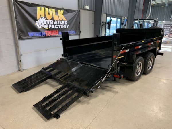 14,000# GVWR Ultra Low Pro 12′ Dump Trailer w/ Contractor Package - Image 2