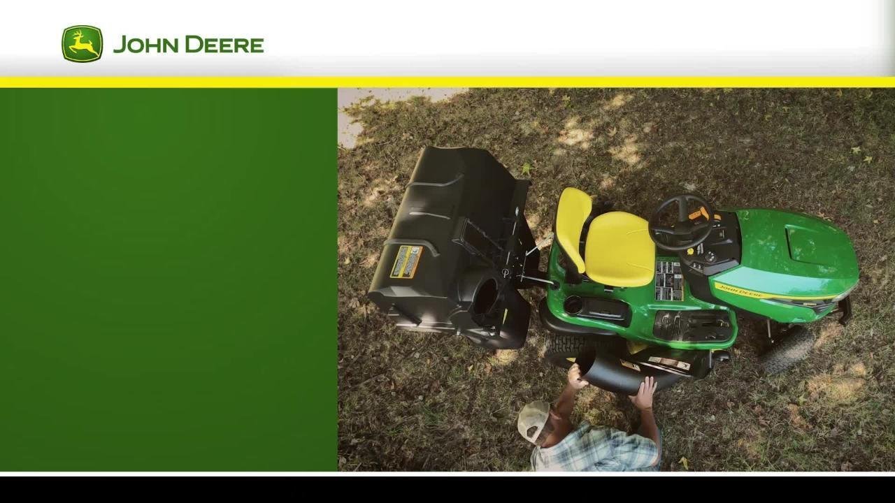 John Deere 42-inch Twin Bagger for 100 Series Tractors – Fast, Easy Attachment - Image 3