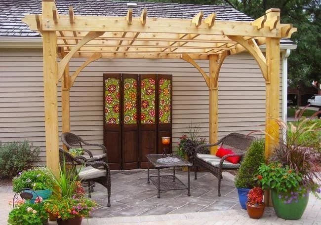Breeze 10′ x 10′ Cedar Wood Pergola – Outdoor Living Today