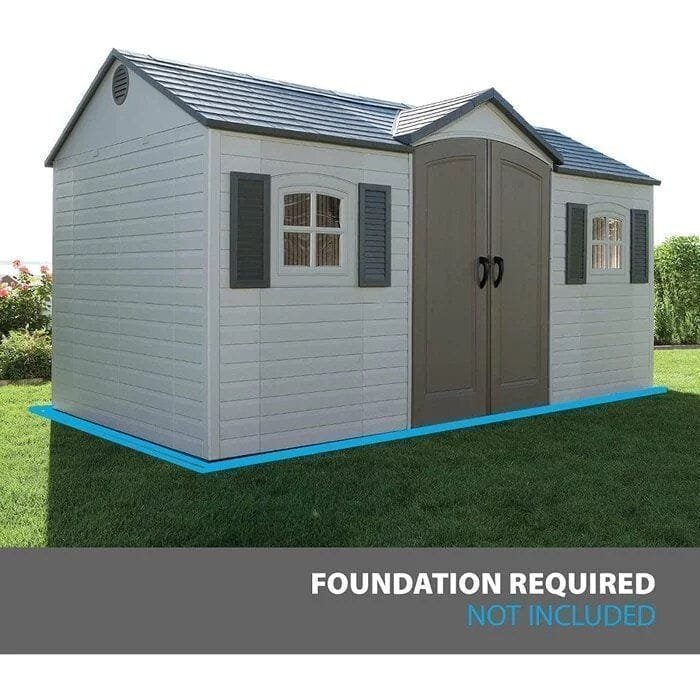 Side Entry 15 ft. W x 8 ft. D Plastic Storage Shed - Image 6