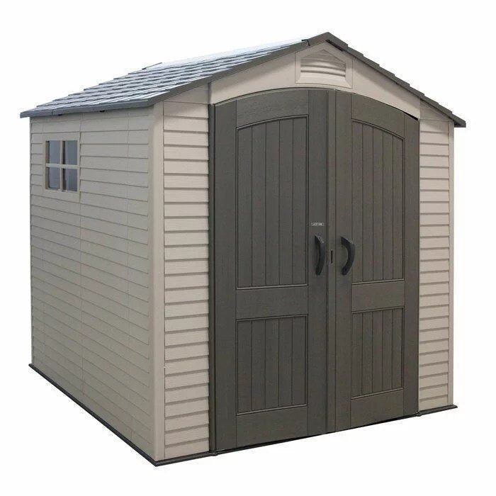 7 ft. W x 7 ft. D Plastic Storage Shed LIFETIME