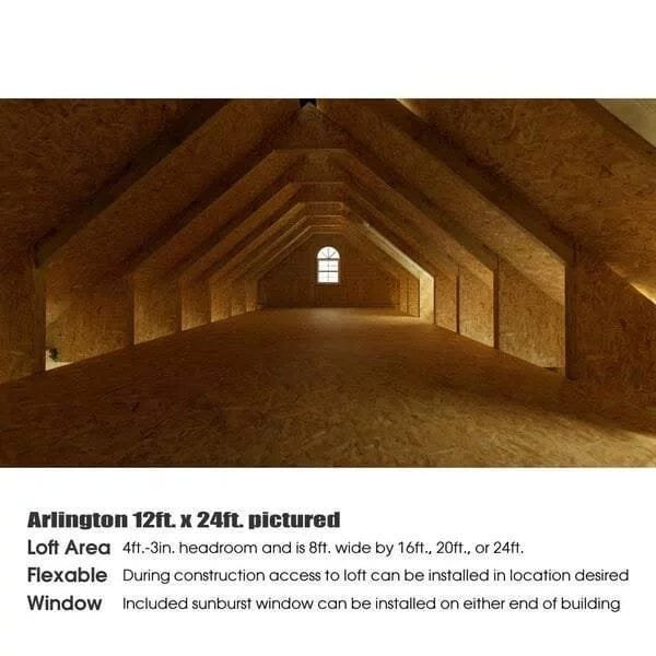 Best barns 12-ft x 20-ft Arlington with Floor Gable Engineered Storage Shed Installation Included - Image 5
