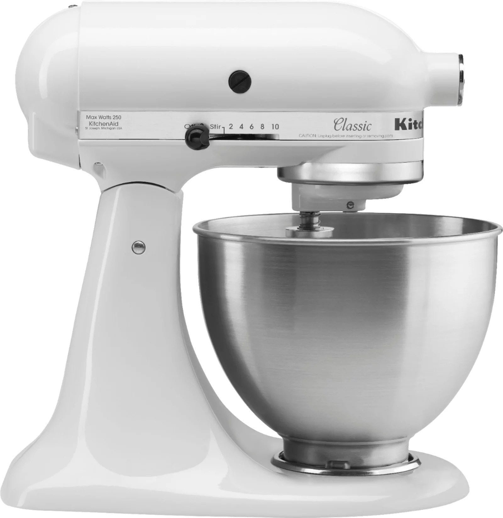 KitchenAid – Classic Series 4.5 Quart Tilt-Head Stand Mixer – White