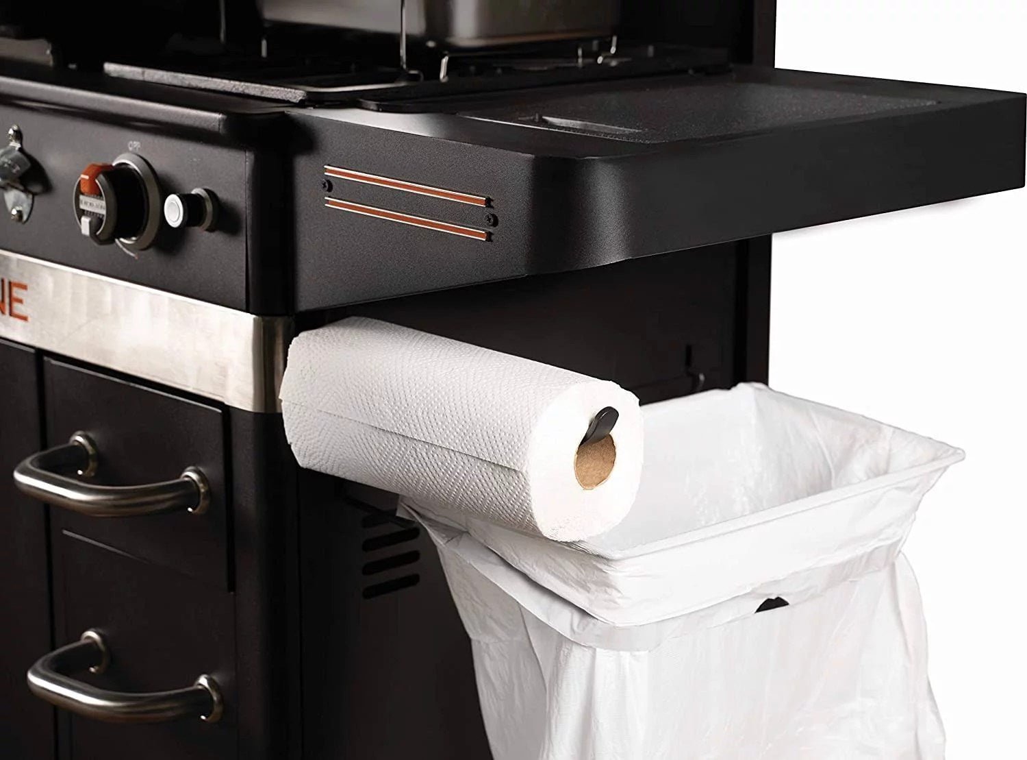 BLACKSTONE 36-Inch 4 Burner Gas Griddle with Dual Air Fryer Drawers – Model 1923 Black - Image 5