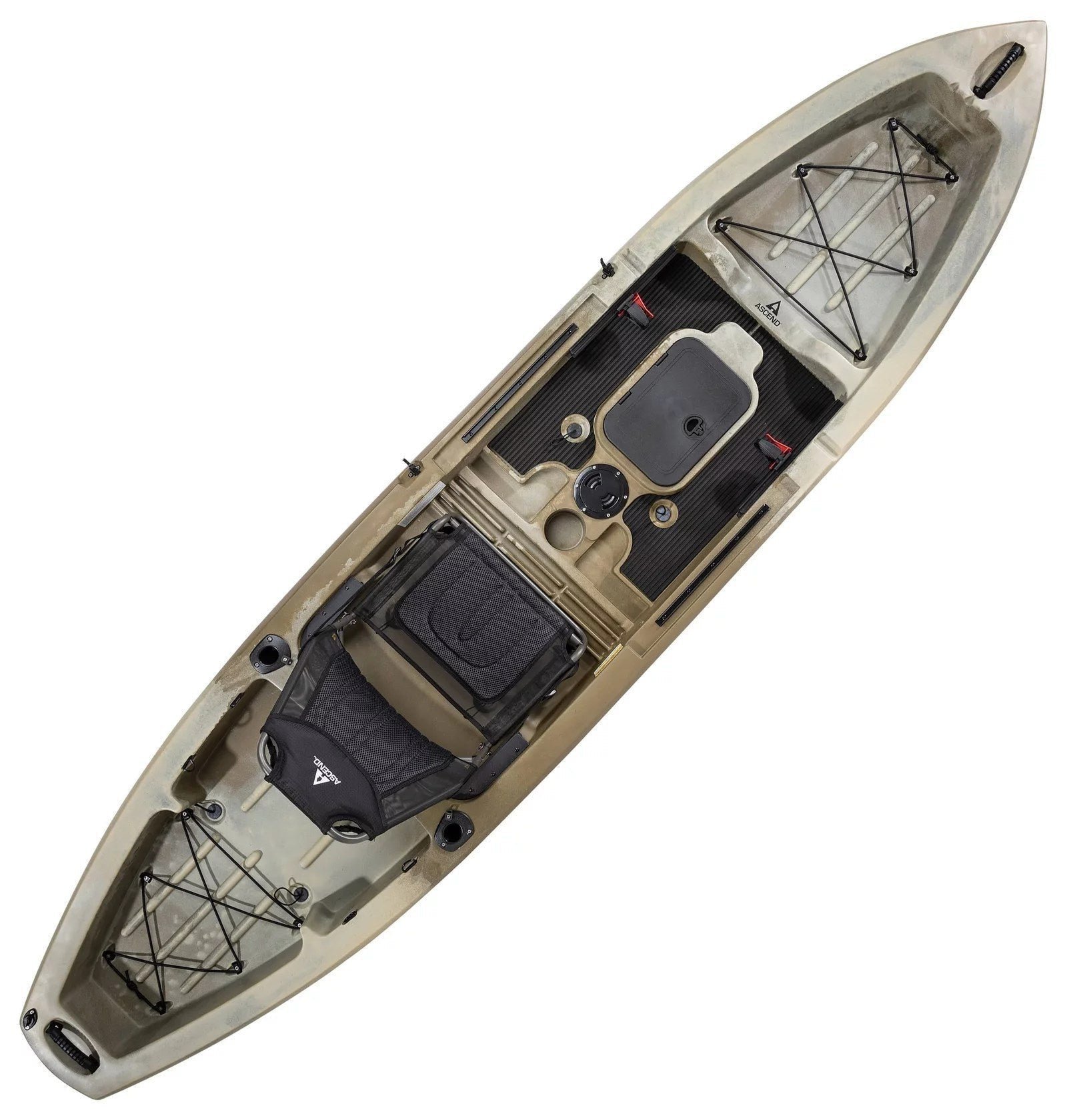 Ascend 12T Sit-On-Top Fishing Kayak – 12 ft Stable Recreational Kayak