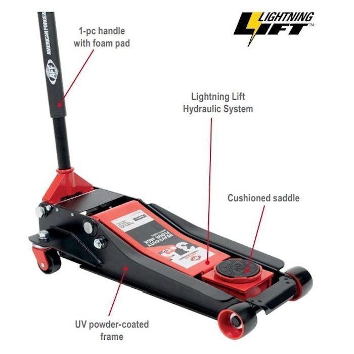 AFF 3.5 Ton Lightning Lift Floor Jack with One-Piece Handle - Image 10